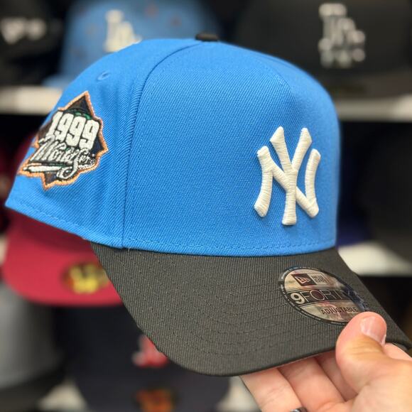 New Era A-Frame New York Yankees '1999 World Series' 9FORTY Snapback Blue/Black - Picture 1 of 4